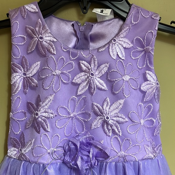 ROY FASHION Lilac Formal Toddler Dress - Size 3T - Picture 3 of 11